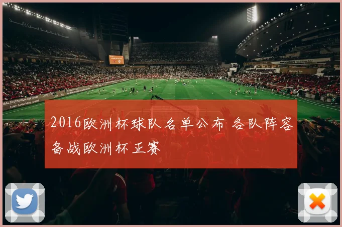 2016欧洲杯球队名单公布 各队阵容备战欧洲杯正赛