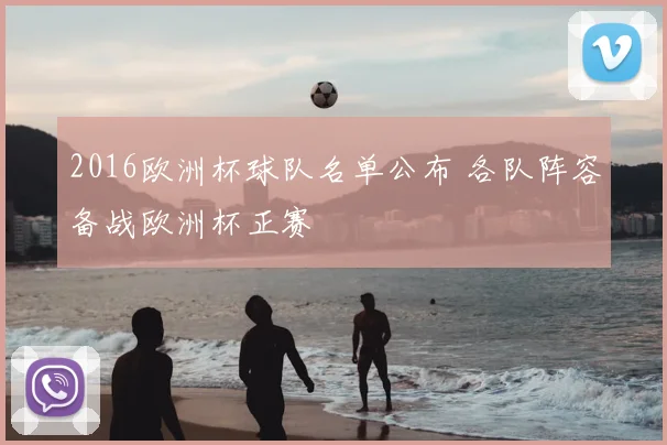2016欧洲杯球队名单公布 各队阵容备战欧洲杯正赛